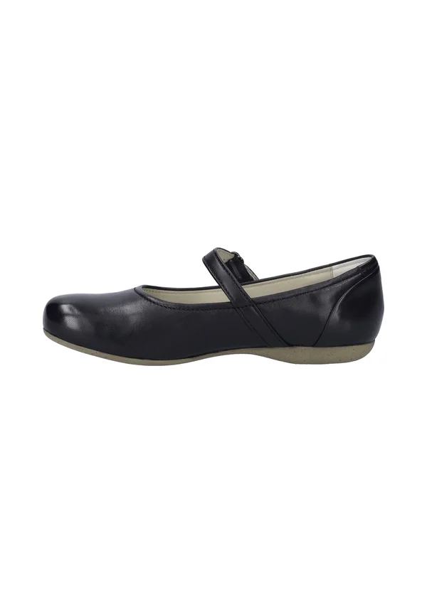 Ankle strap ballet pumps - schwarz