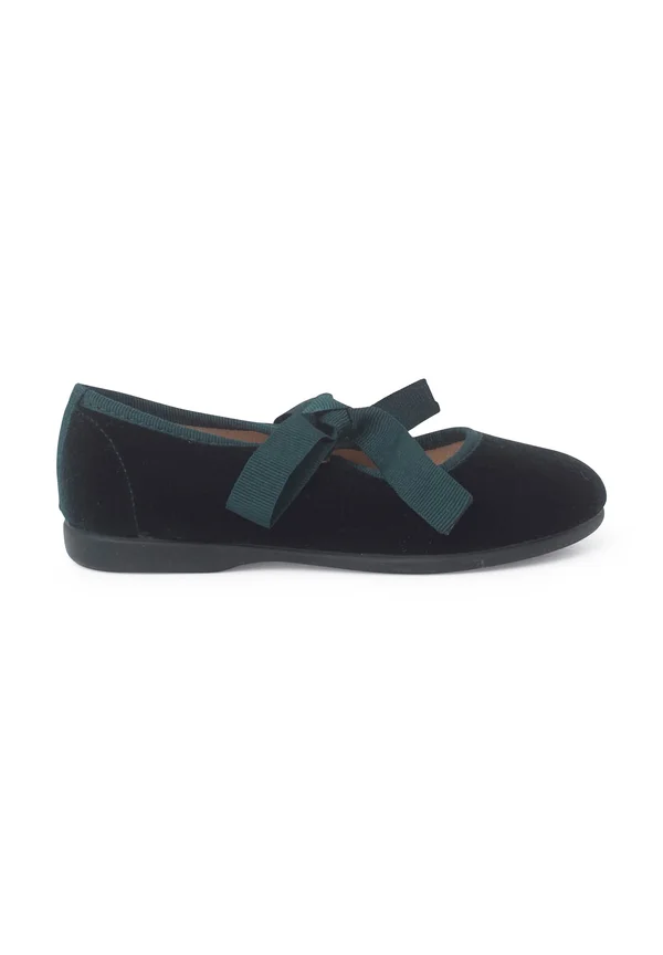 Ankle strap ballet pumps - verde