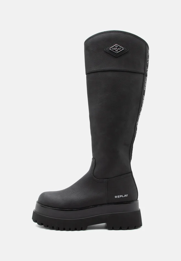 ANY TRADE - Platform boots - black