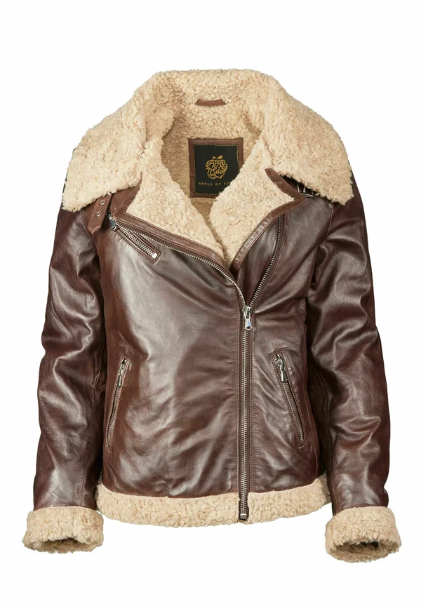 AOE-144 - Leather jacket - braun