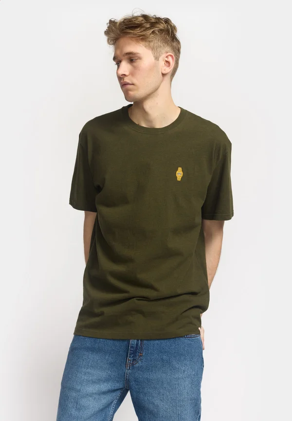 APPLICATION - Basic T-shirt - army melange