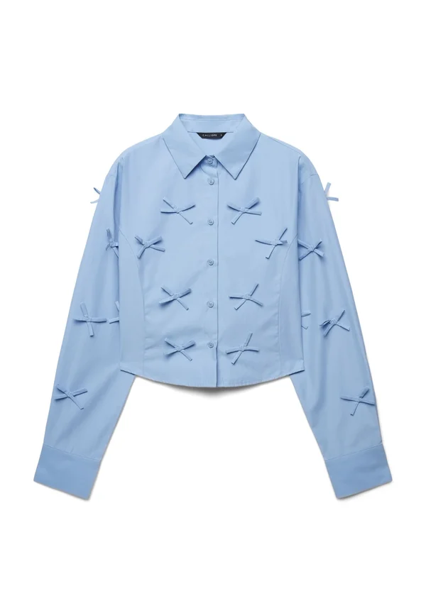 APPLICAZIONI - Button-down blouse - celeste