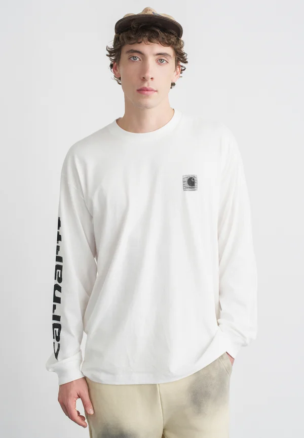 ARCHIVE SCRIPT - Long sleeved top - white