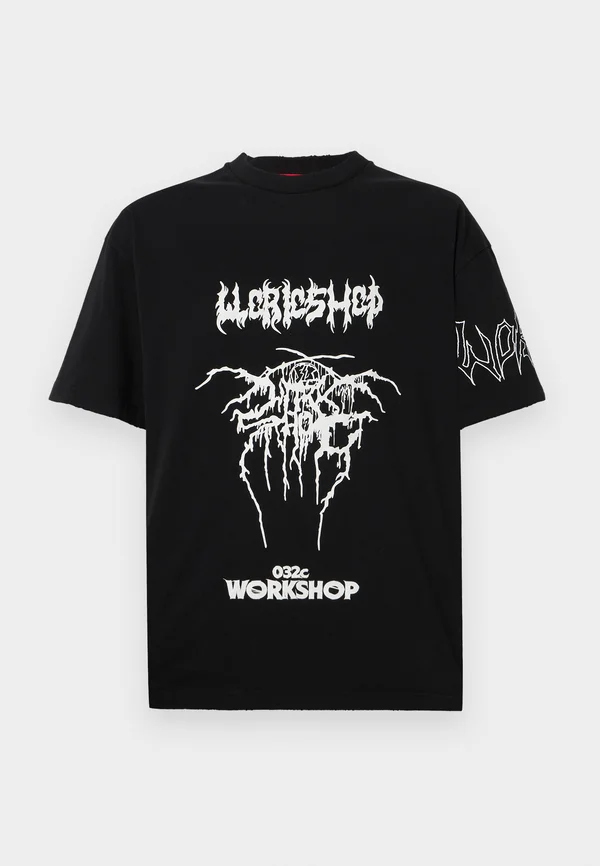ARMOUR UNISEX - Print T-shirt - faded black