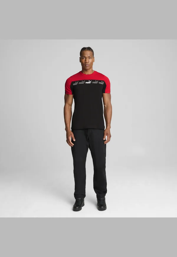 AROUND THE BLOCK - Print T-shirt - for all time red