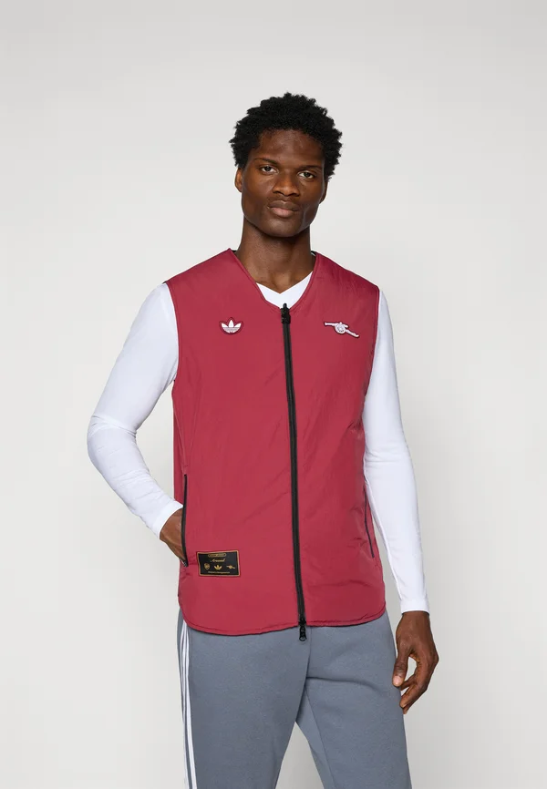 ARSENAL FC ICON VEST - Waistcoat - team coll burgundy/black