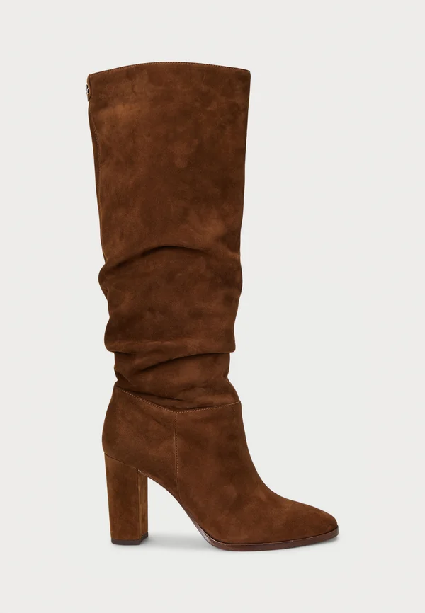ARTIZAN SUEDE TALL BOOT - High heeled boots - tobacco