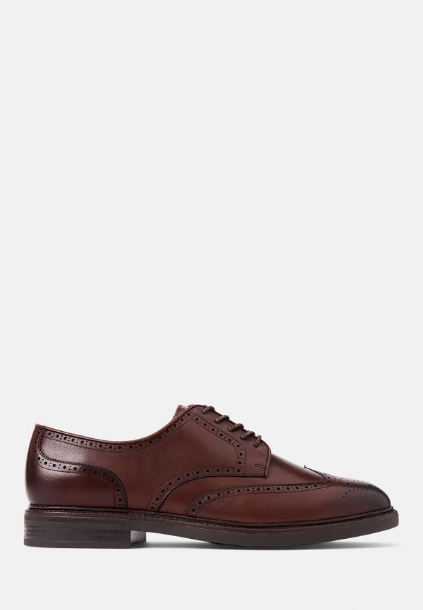 ASHER LEATHER WINGTIP SHOE - Smart lace-ups - brown