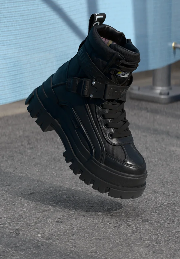 ASPHA  - Lace-up ankle boots - black