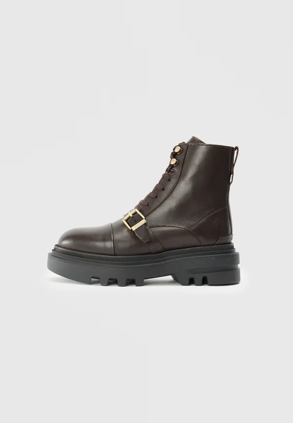 ASTRID - Lace-up ankle boots - brown