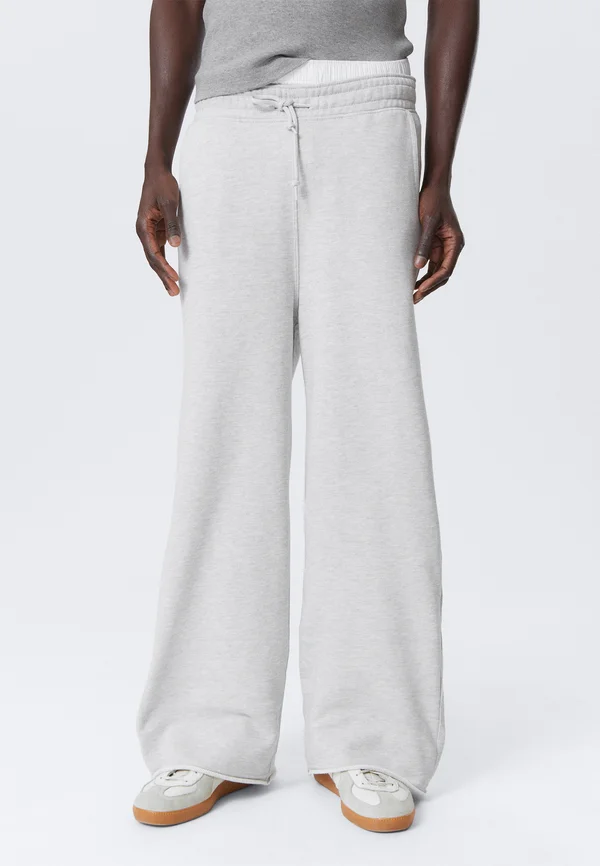 ASTRO TERRY - Tracksuit bottoms - grey melange