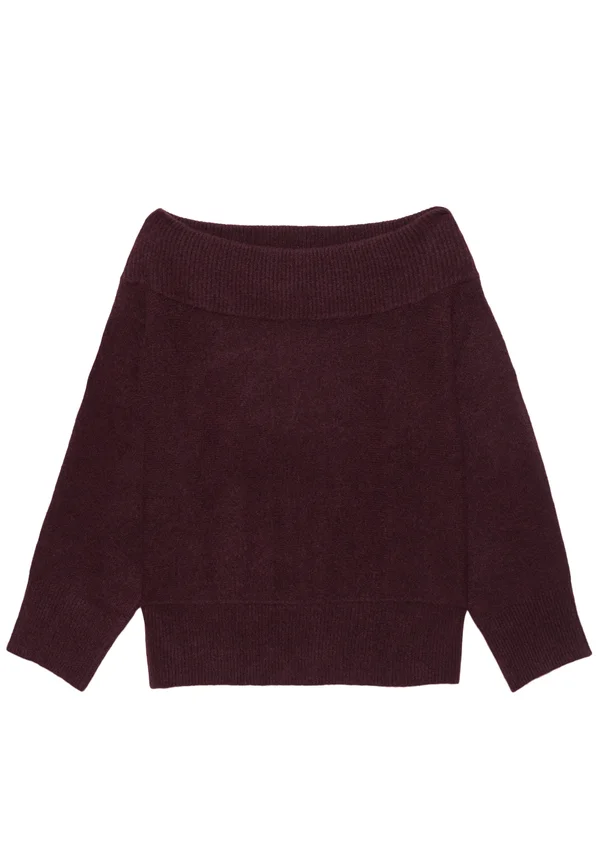 ASYMMETRIC SOFT - Jumper - dark red