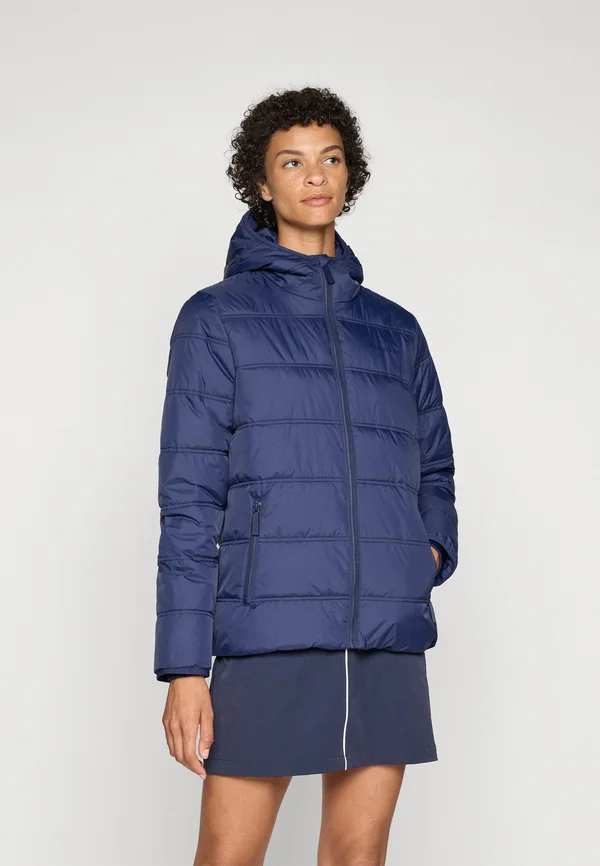 ATHENA HOODED PUFFER JACKET - Winter jacket - navy