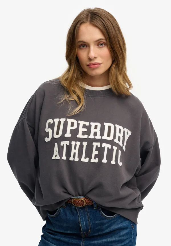 ATHLETIC ESSENTIALS RELAXED APPLIQUE - Sweatshirt - charcoal