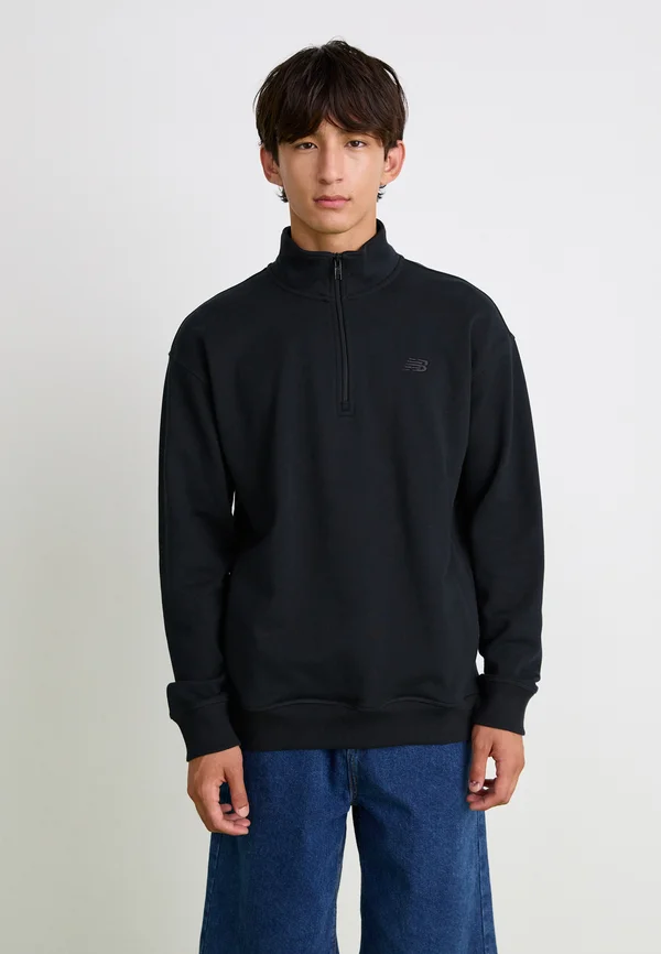 ATHLETICS 1/2 ZIP - Sweatshirt - black