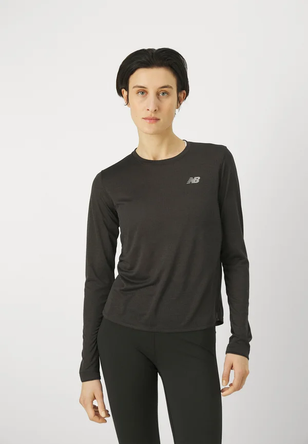 ATHLETICS LONG SLEEVE - Long sleeved top - black heather