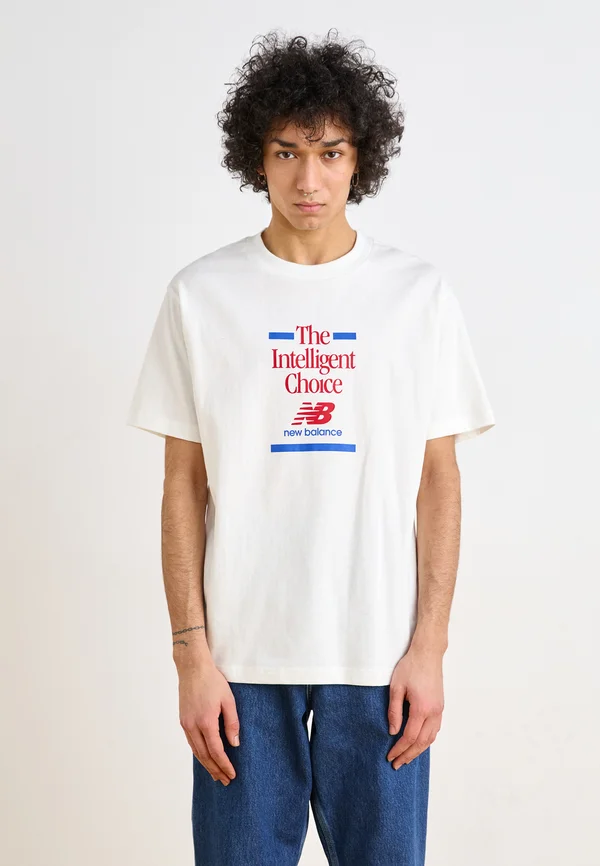 ATHLETICS RELAXED CHOICE - Print T-shirt - white