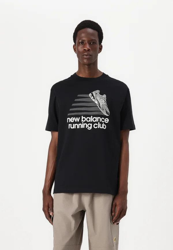 ATHLETICS RUNNING CLUB - Print T-shirt - black