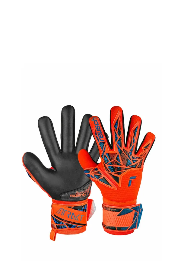 ATTRAKT - Goalkeeping gloves - hyper orng/elec blue/blck