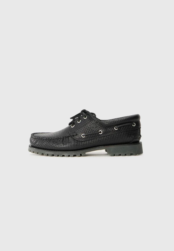 AUTHENTIC 3 EYE - Boat shoes - black/dark brown