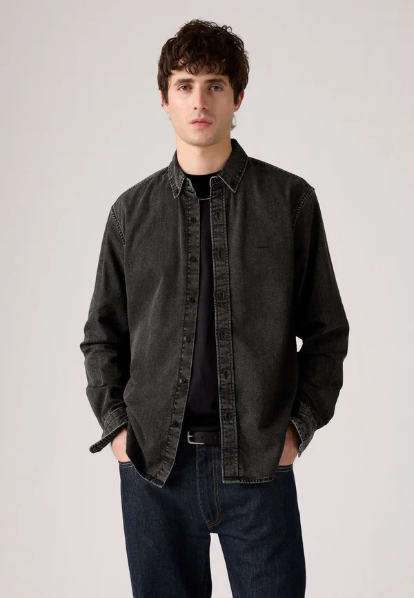 AUTHENTIC BUTTON DOWN - Shirt - gizmo washed black