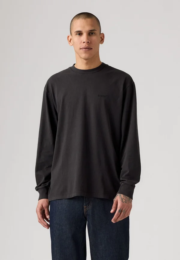AUTHENTIC TEE - Long sleeved top - mineral black