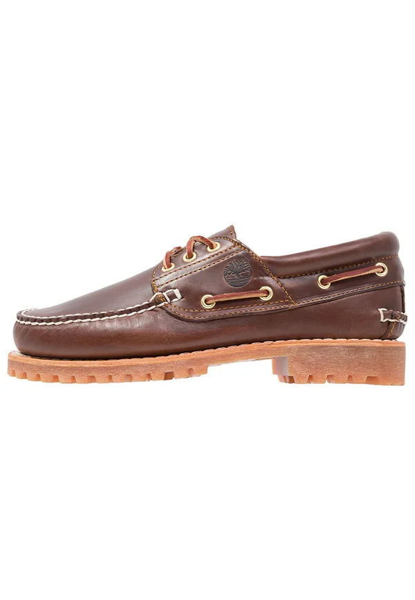 AUTHENTICS 3 EYE CLASSIC - Boat shoes - braun