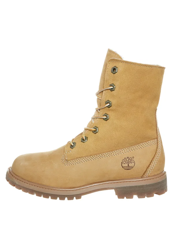 AUTHENTICS - Lace-up ankle boots - wheat