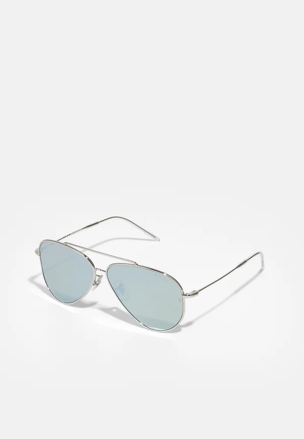 AVIATOR REVERSE  - Sunglasses - green mirror/silver-coloured