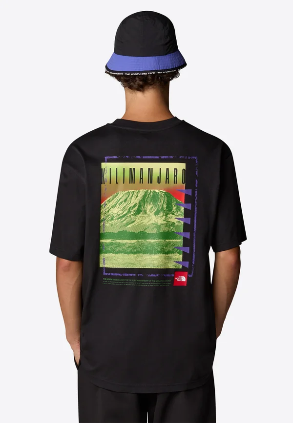 AXYS - Print T-shirt - tnf black