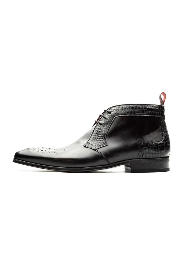 BABYLON SCARFACE - Lace-up ankle boots - black