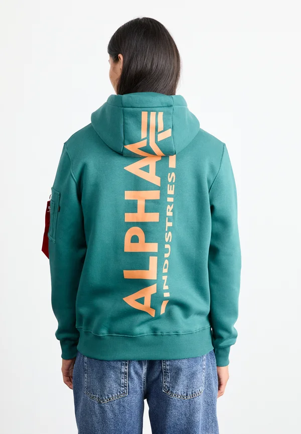 BACK PRINT HOODY - Sweatshirt - force green