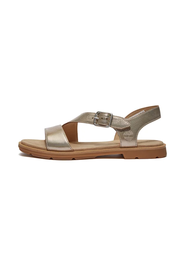 BACKSTRAP - Sandals - gold metallic