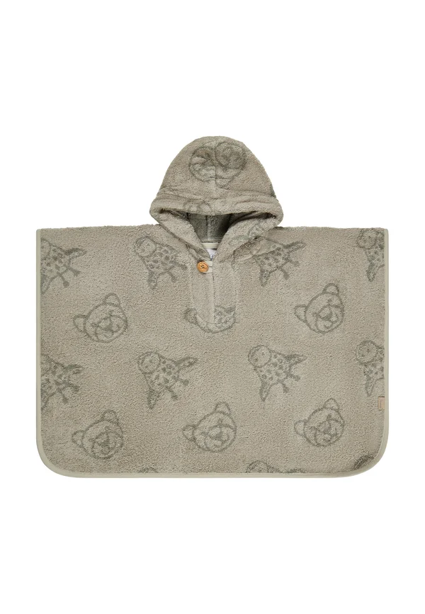 BADEPONCHO LEO - Dressing gown - steingrau