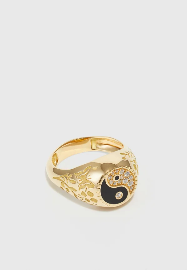 BAGUE CHEVALIÈRE YIN YANG - Ring - jaune