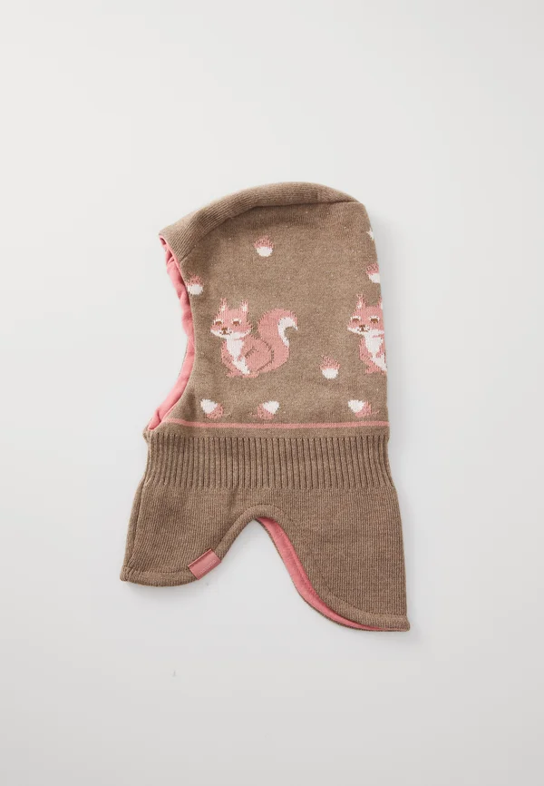 BALACLAVE, SQUIRREL UNISEX - Beanie - braunmeliert