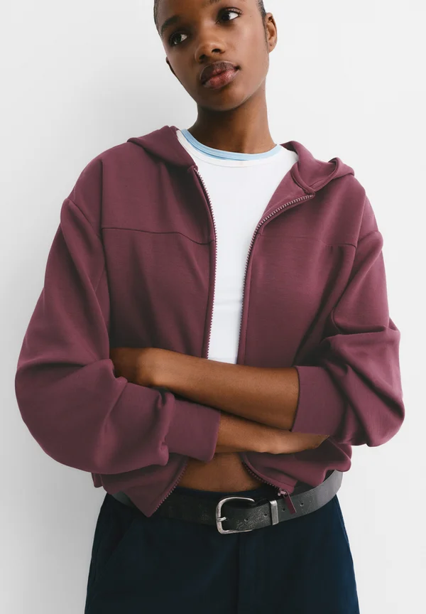 BALLOON - Zip-up sweatshirt - bordeaux