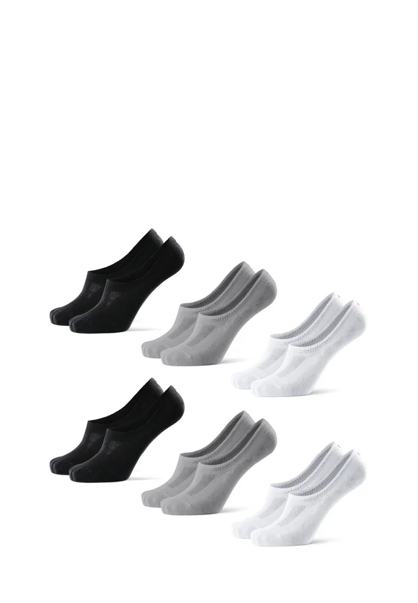 BAMBOO 6 PACK - Trainer socks - multicolour (black, grey, white)