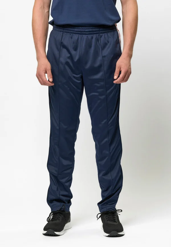 BANDA ASTORIA - Tracksuit bottoms - blue iris brown lt honey