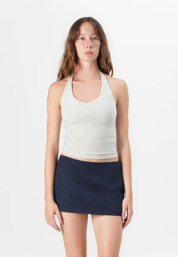 BARE THICK STRAP HALTER - Top - grey