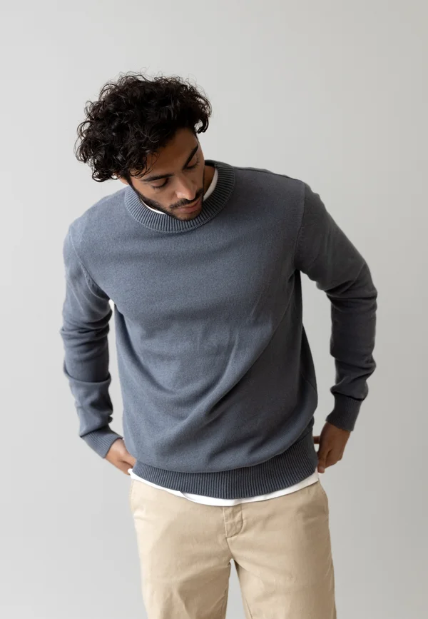 BARELLA CREW - Jumper - flint stone