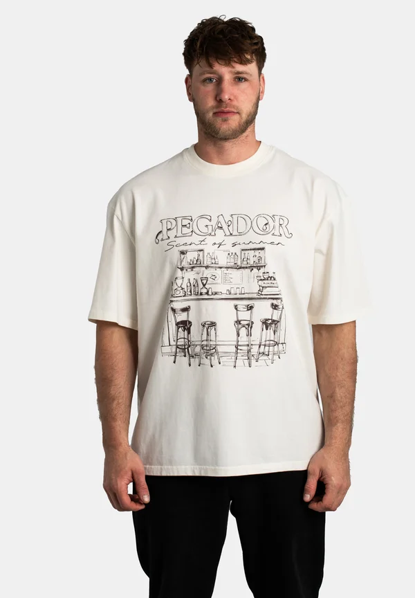 BARNO - Print T-shirt - washed unbleached