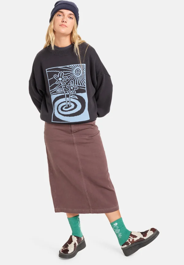 BARNWELL - Jumper - tarmac