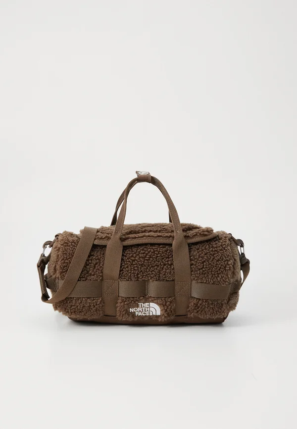 BASE CAMP HIGH PILE MINI BAG UNISEX - Handbag - smokey brown/tnf white