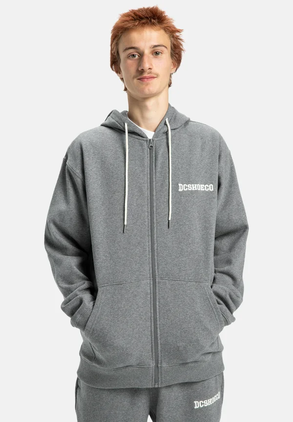 BASELINE - Zip-up sweatshirt - krdh dark grey heather