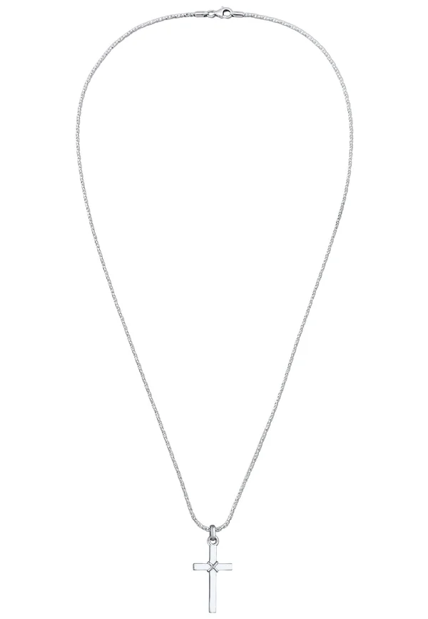 BASIC CROSS - Necklace - silberfarben