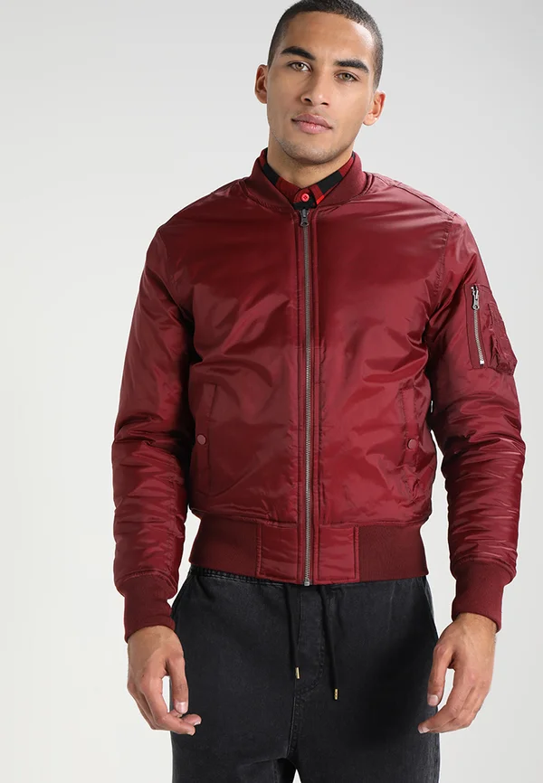 BASIC JACKET - Bomber Jacket - burgundy