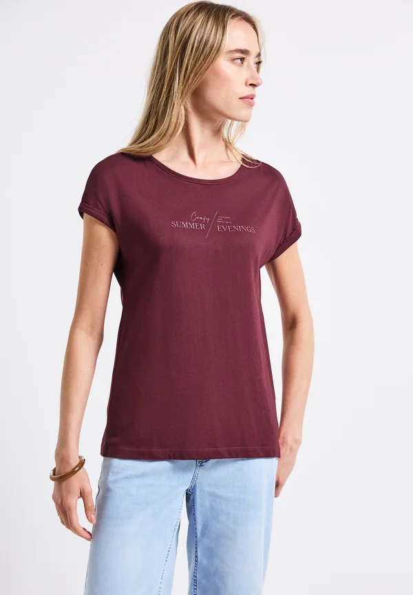 BASIC - Print T-shirt - rot