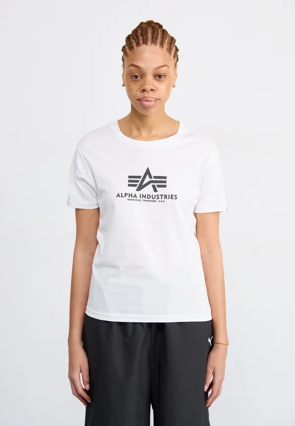 BASIC - Print T-shirt - white