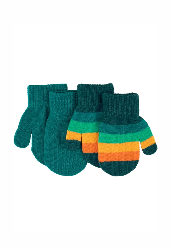 BASIC STREIFEN 2 PACK - Mittens - grün gruen